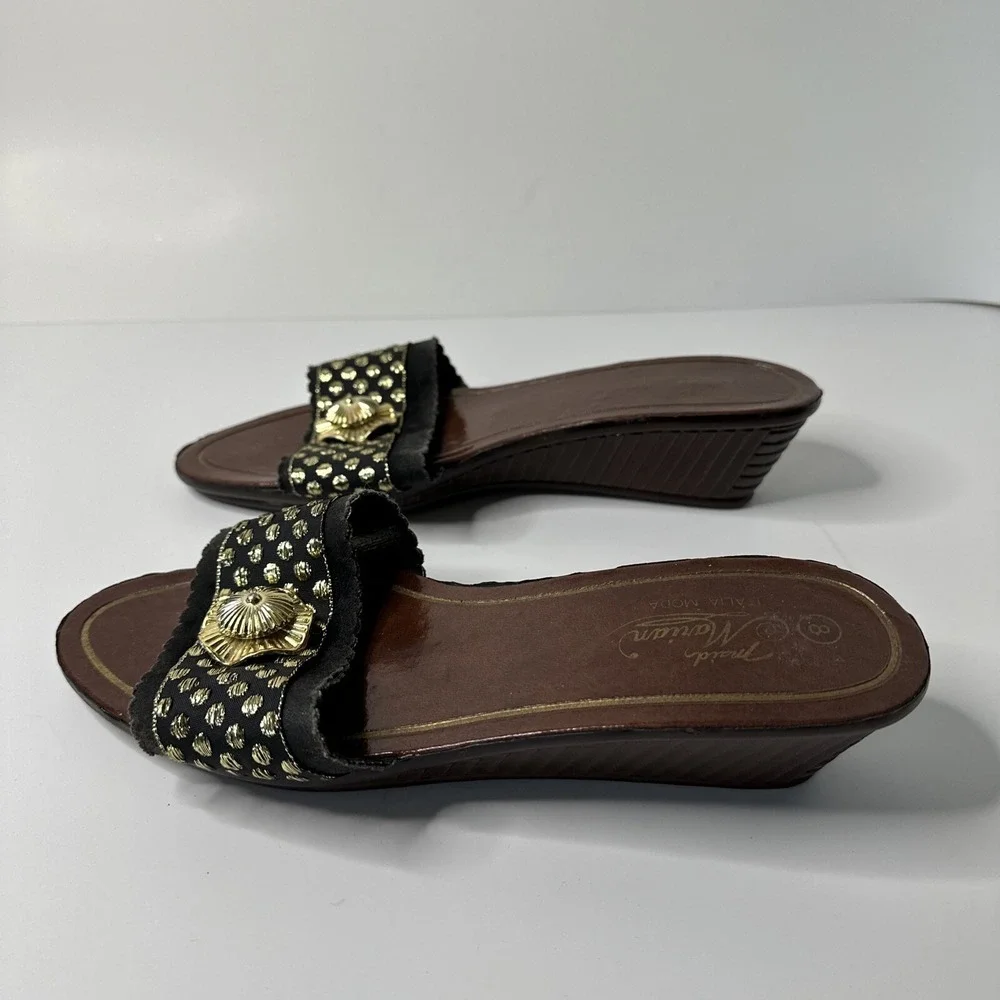 Italia Mods Maid Mariam Womans‎ Size 8 Sandal Dress/ Casual Slip On Shoe Heel